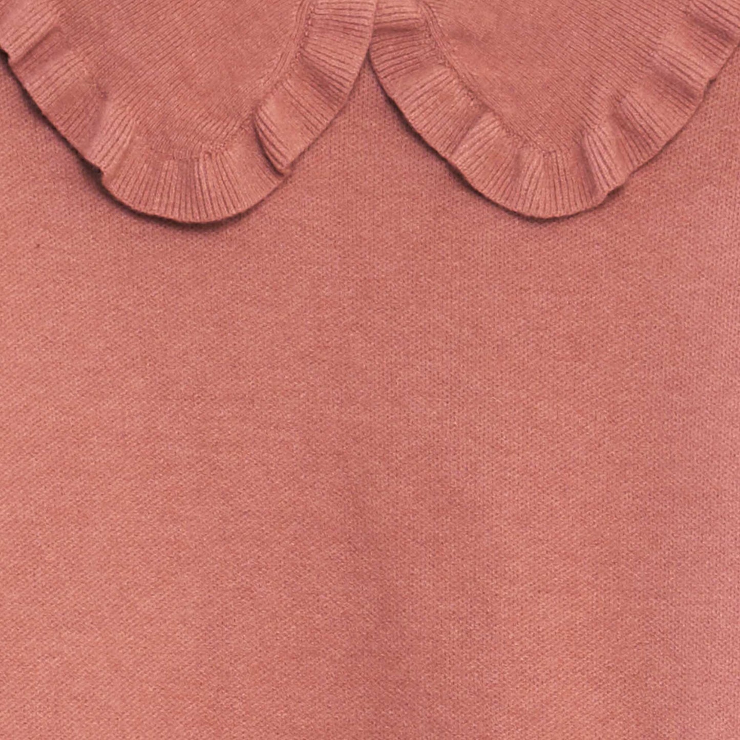 Plain jumper with a Peter Pan collar PINK