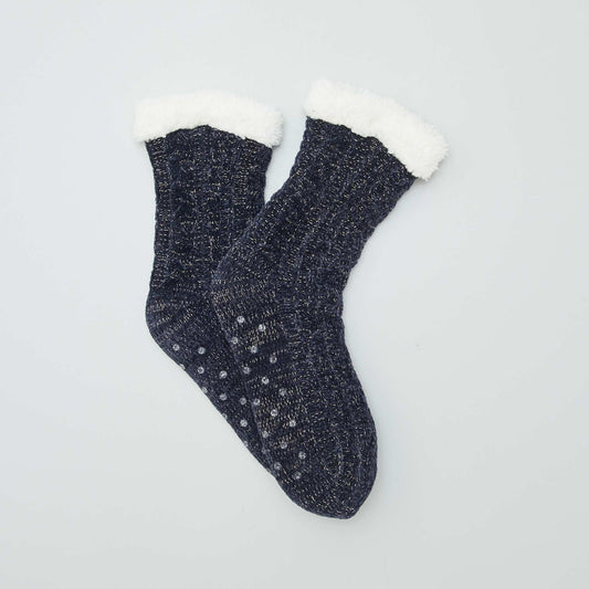 Christmas slip-resistant socks BLUE