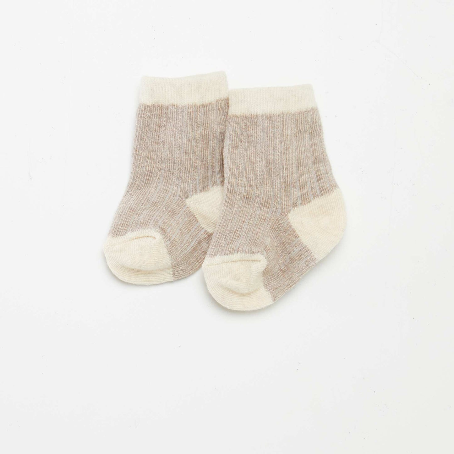 Knitted trousers + socks BEIGE