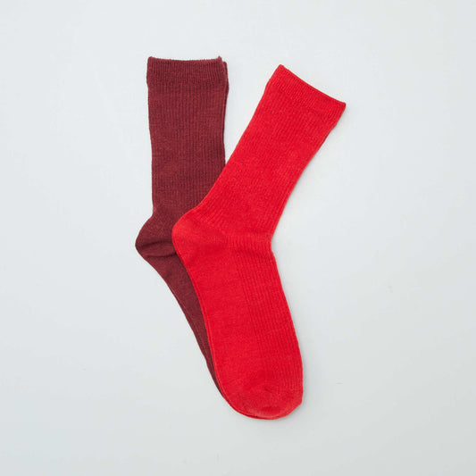 Wool socks RED