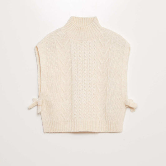 Knitted tank top WHITE