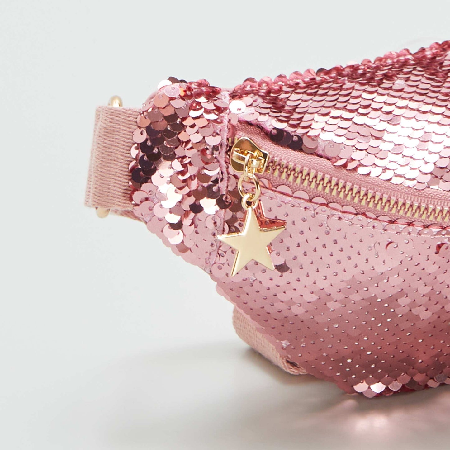 Sequined waist bag PINK