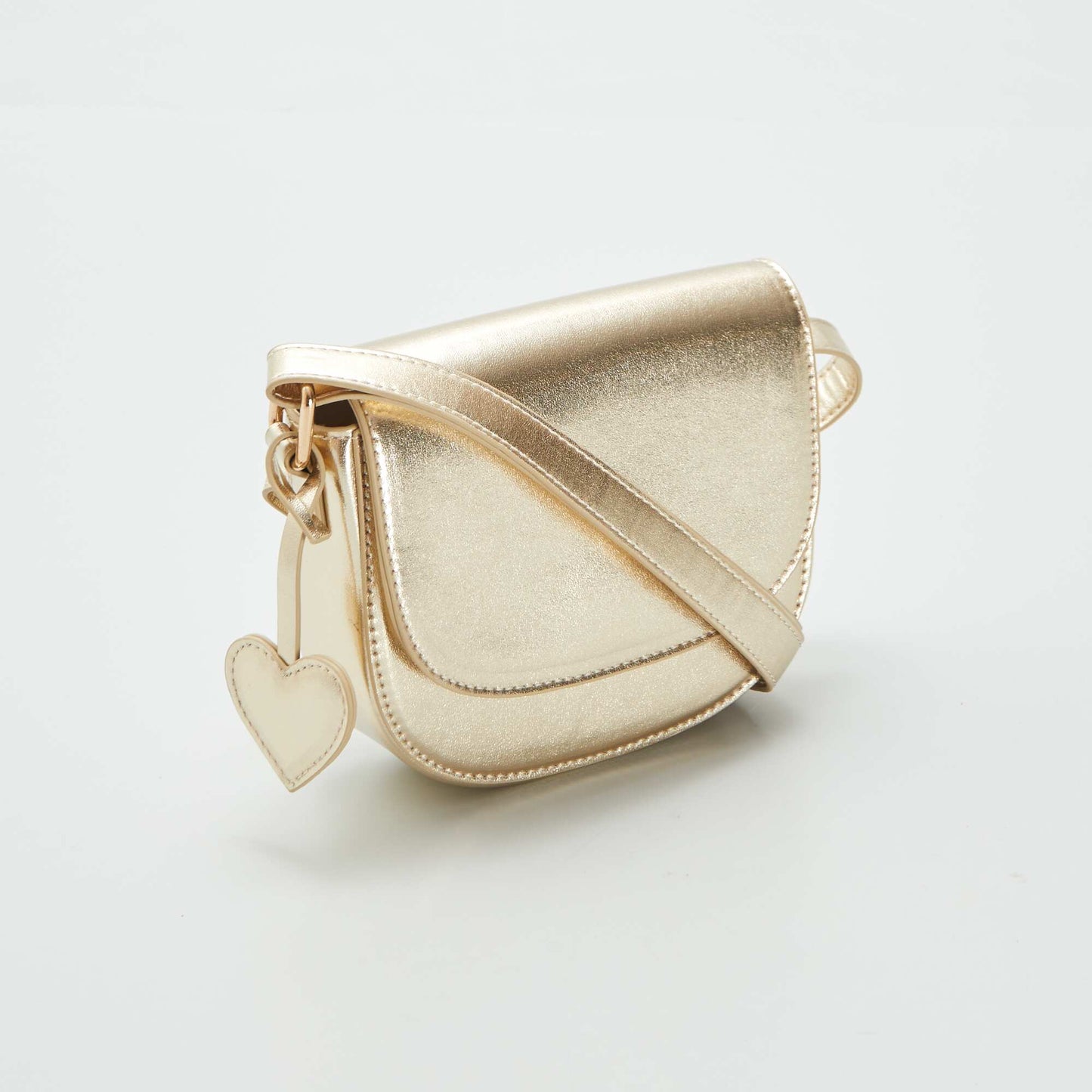 Gold half-moon bag BEIGE