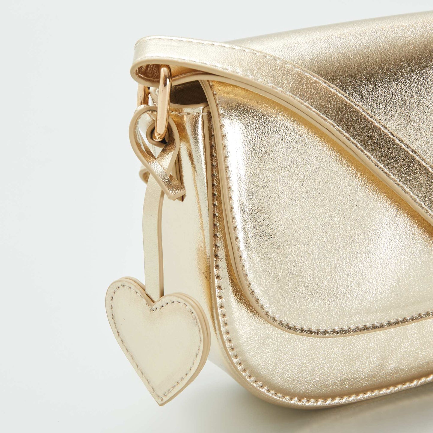 Gold half-moon bag BEIGE