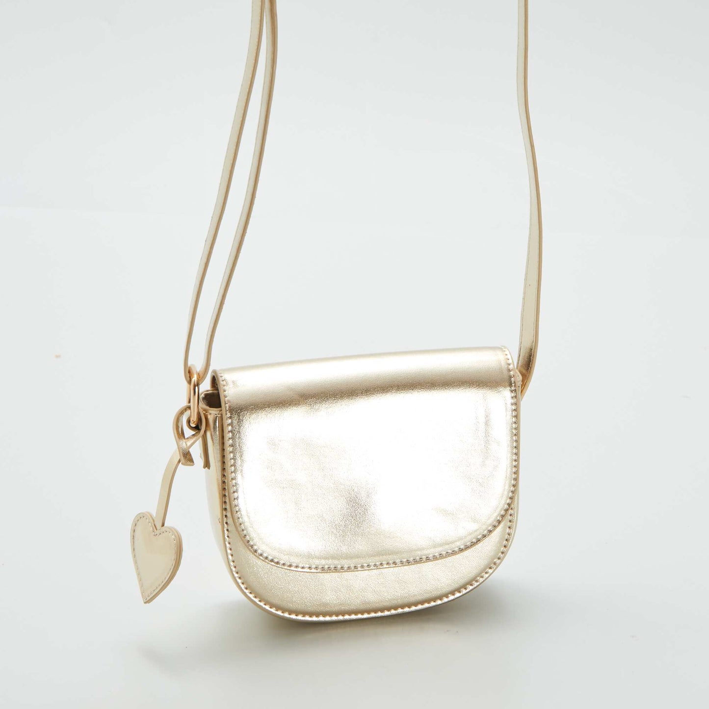 Gold half-moon bag BEIGE