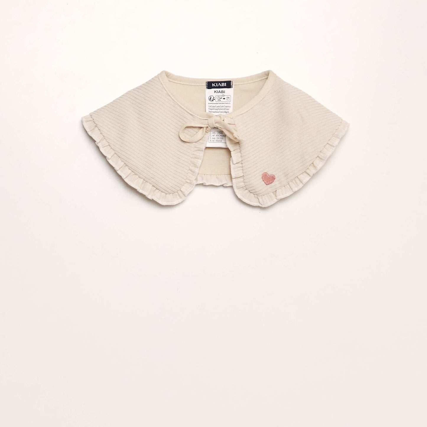 Corduroy collar BEIGE