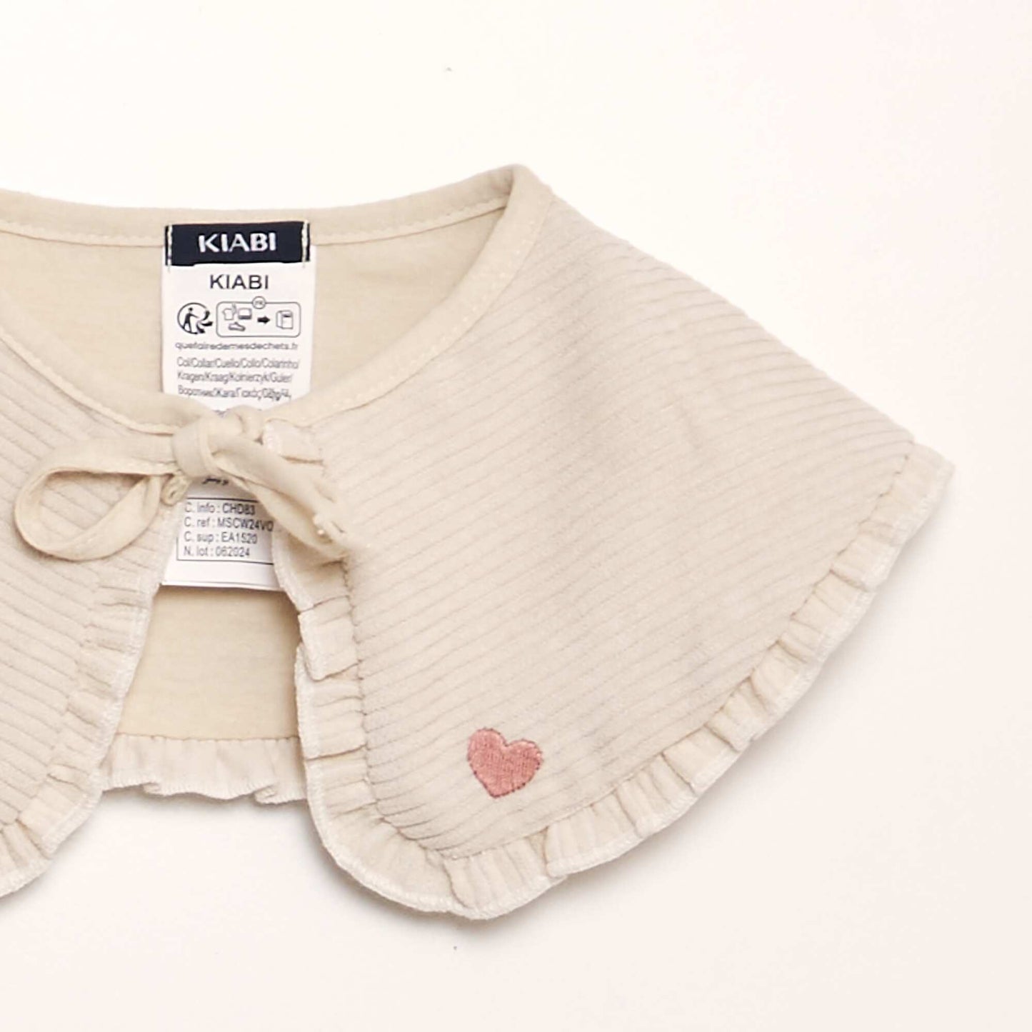 Corduroy collar BEIGE