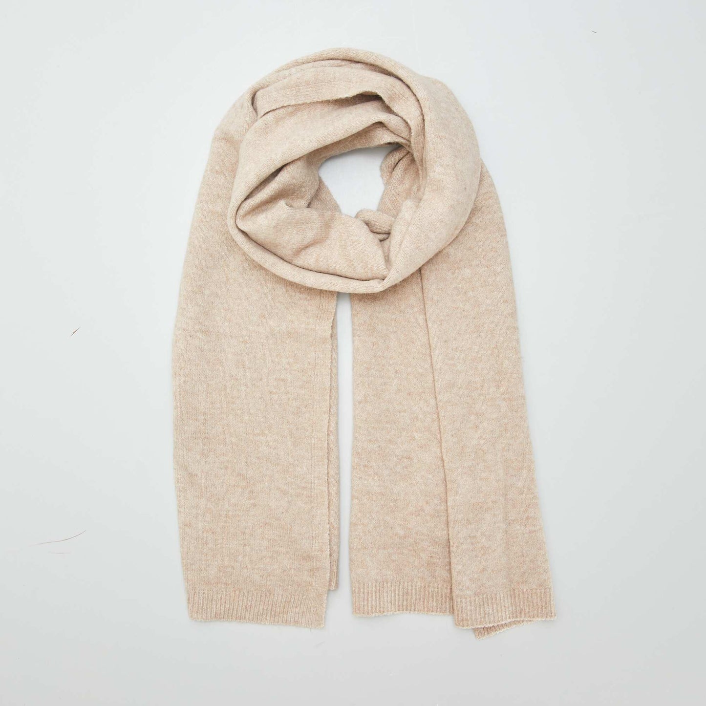 Large knit scarf BROWN