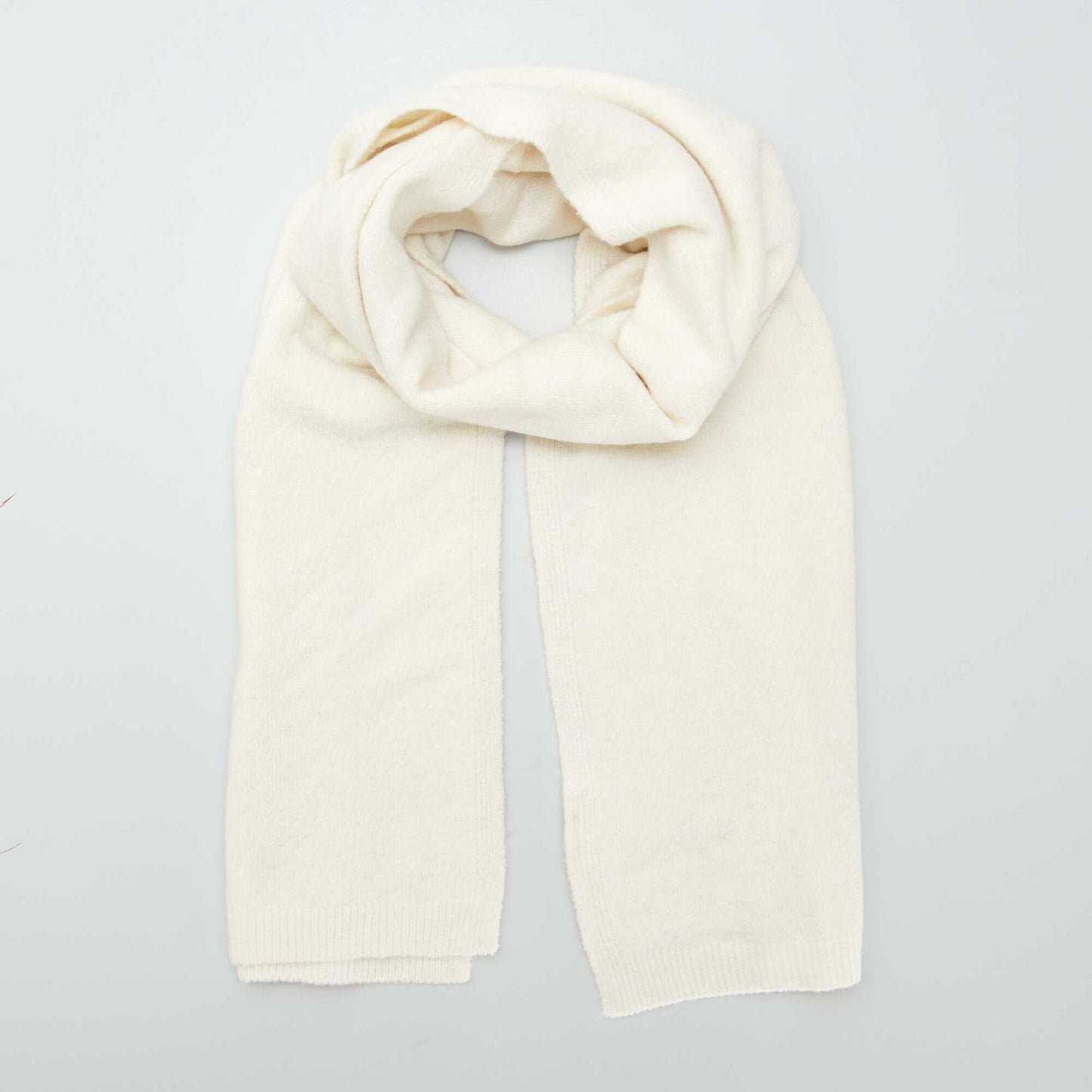 Large knit scarf beige