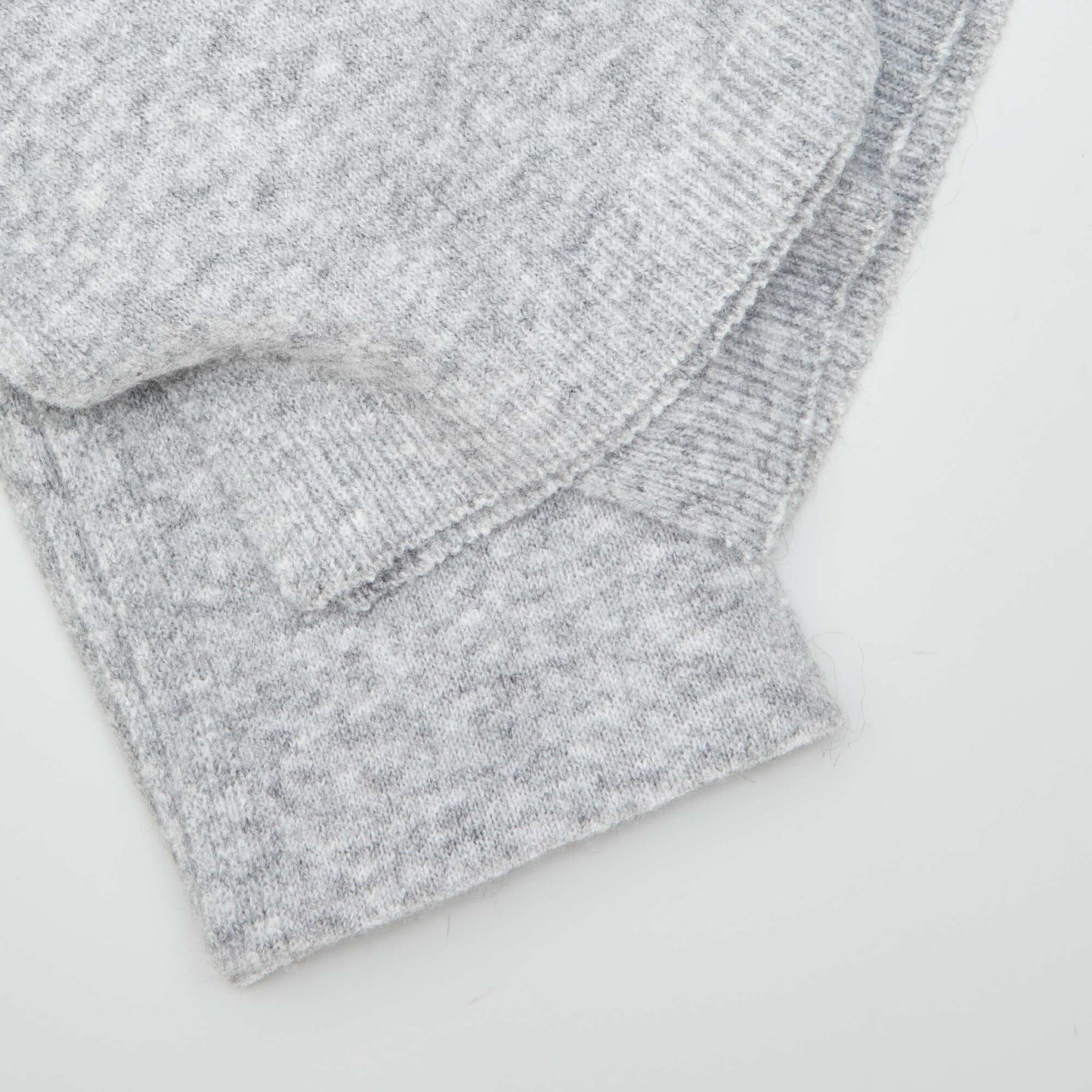 Large knit scarf GREY