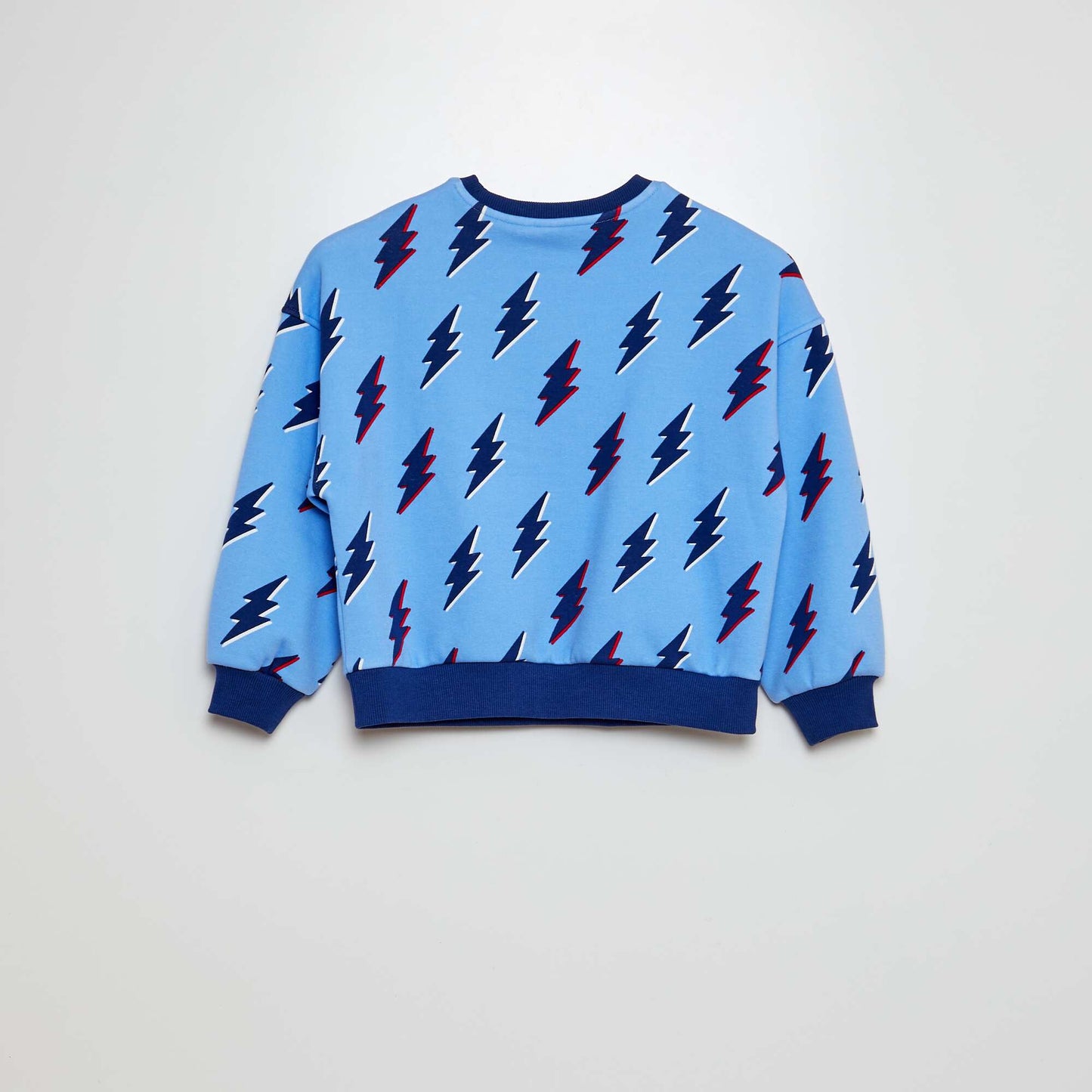 Christmas print sweatshirt BLUE