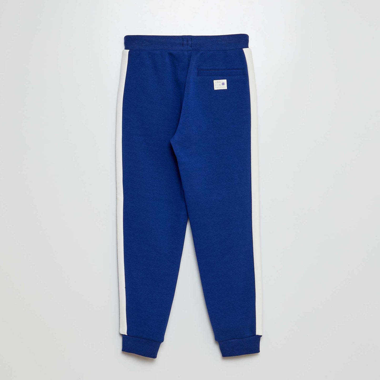 Jogging bottoms with print BLUE