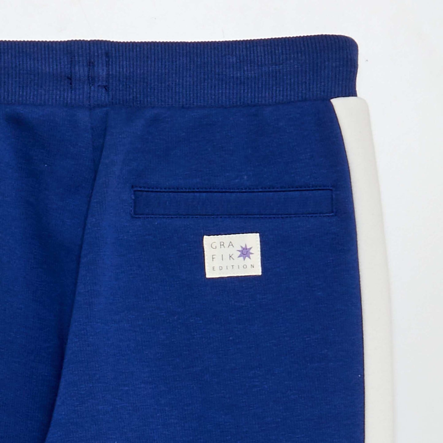 Jogging bottoms with print BLUE