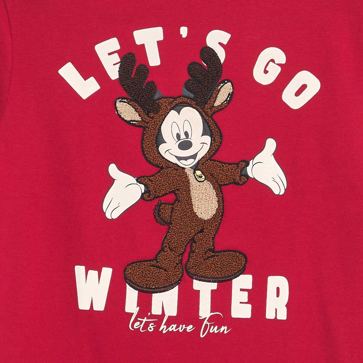 Disney Mickey Mouse long-sleeved T-shirt RED