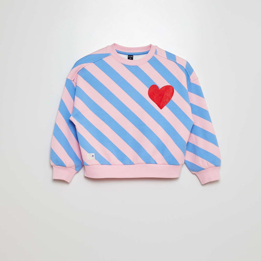 Christmas printed sweatshirt PINK