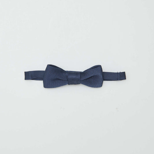 Waffle-knit bowtie BLUE