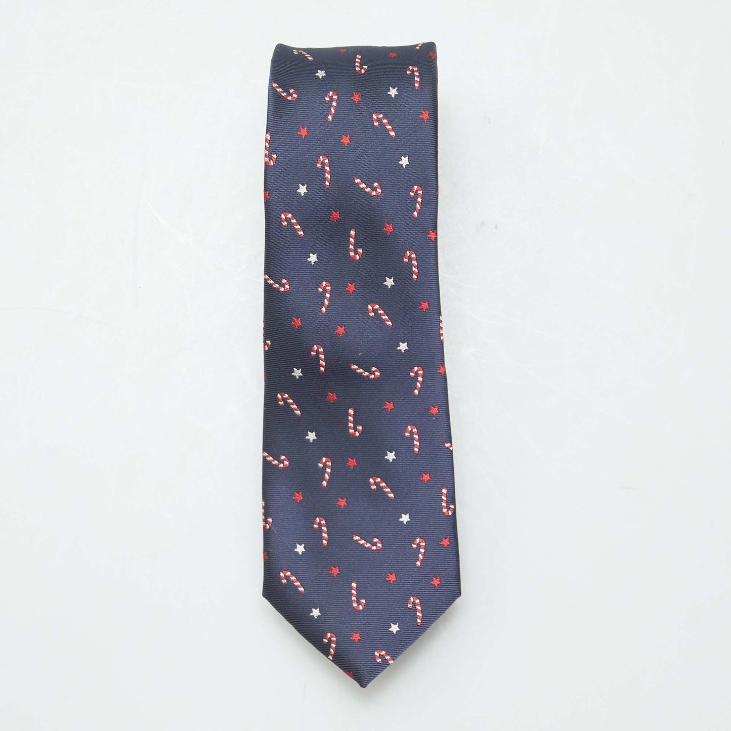 Patterned Christmas tie BLUE