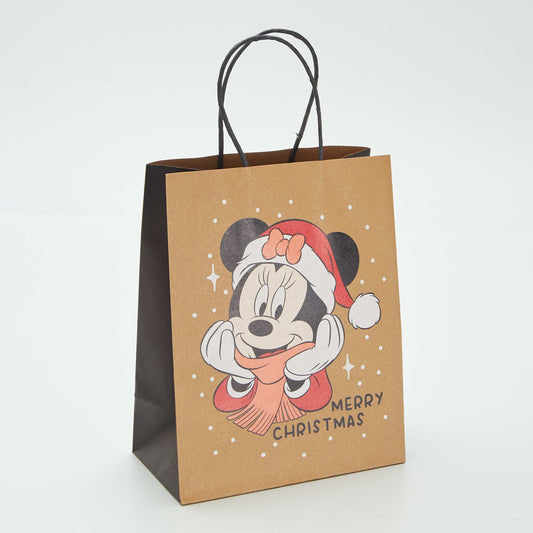 'Minnie' Christmas gift bag BROWN