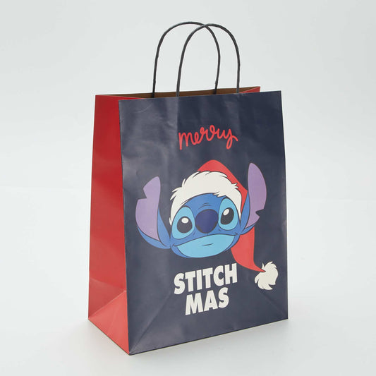 Disney Stitch XL gift bag BLUE