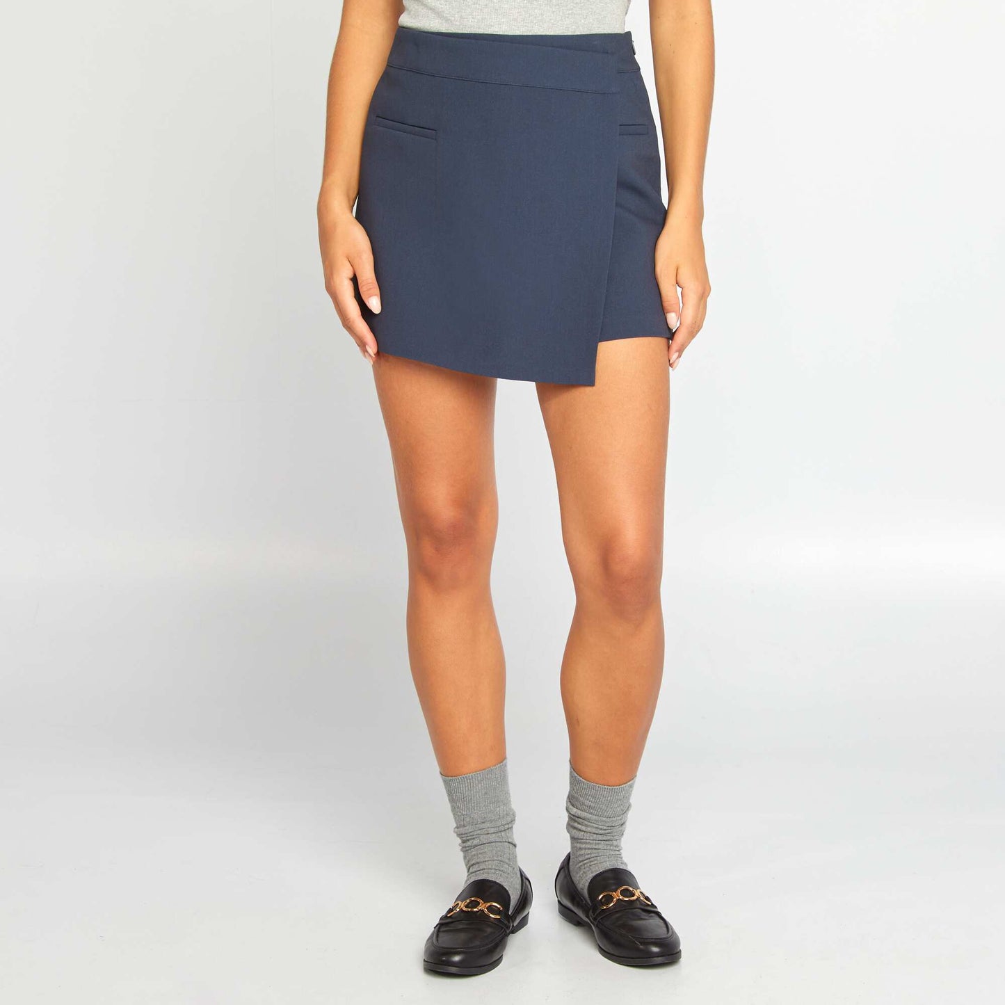 Short plain skort BLUE