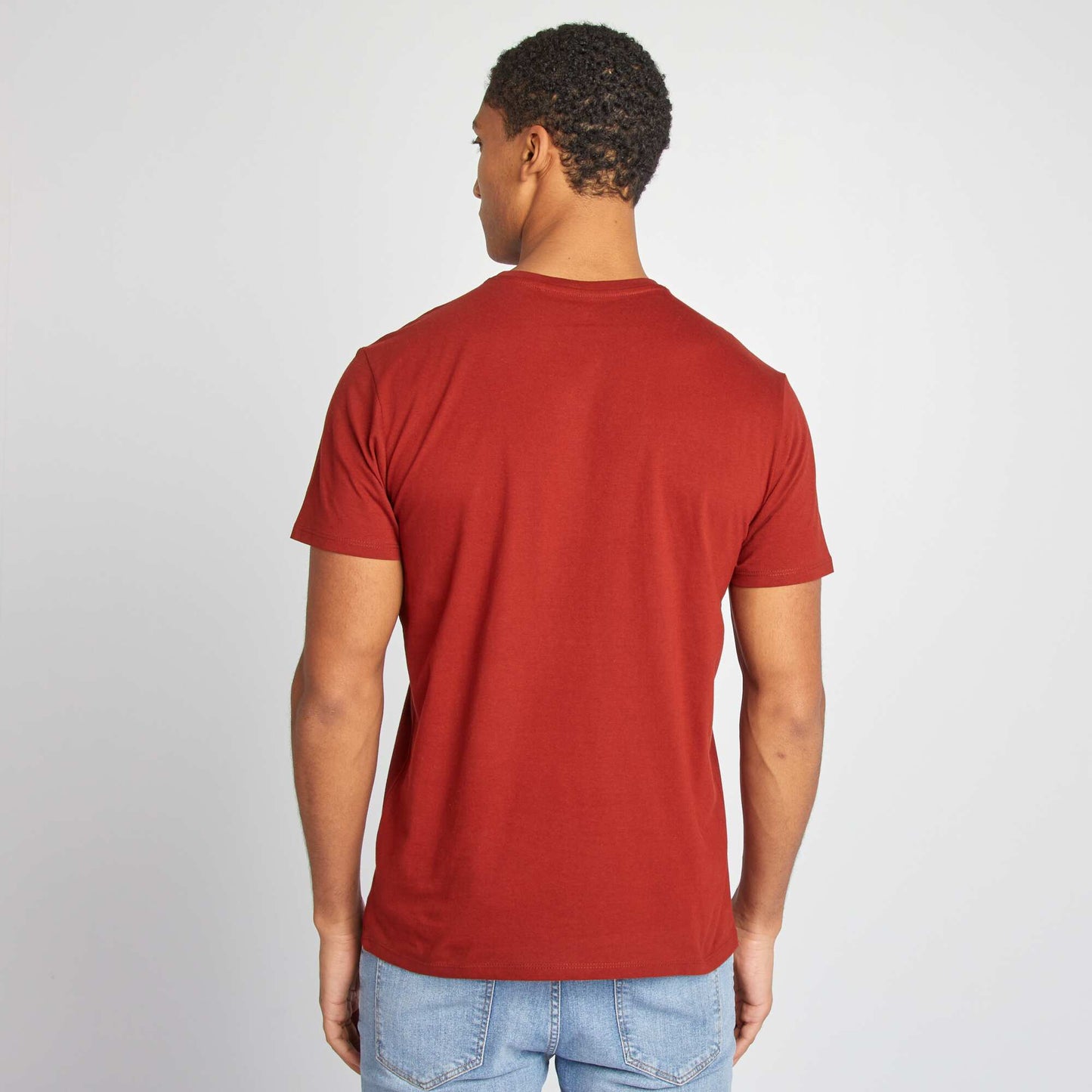 Short-sleeved printed T-shirt RED