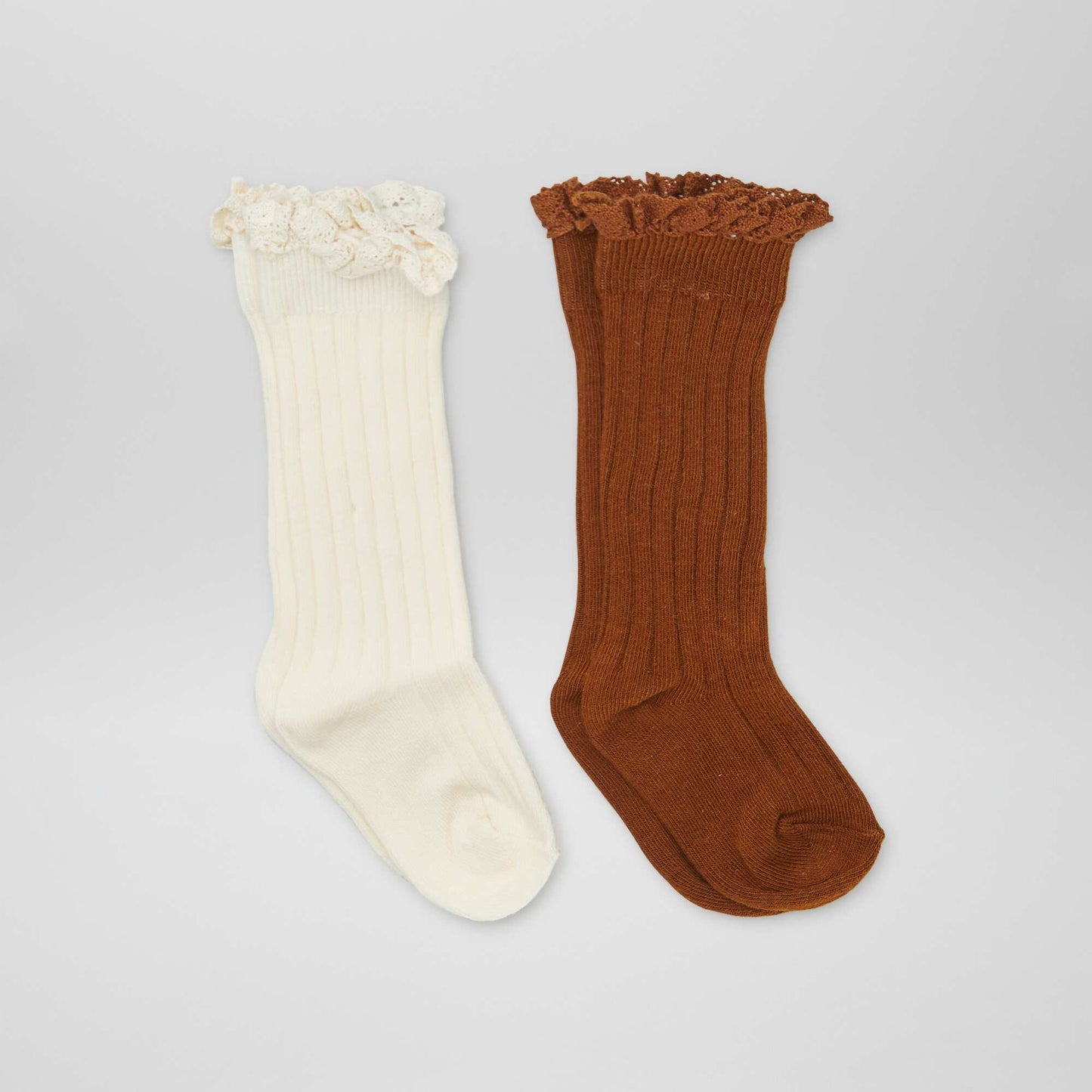 Pack of 2 pairs of socks BROWN