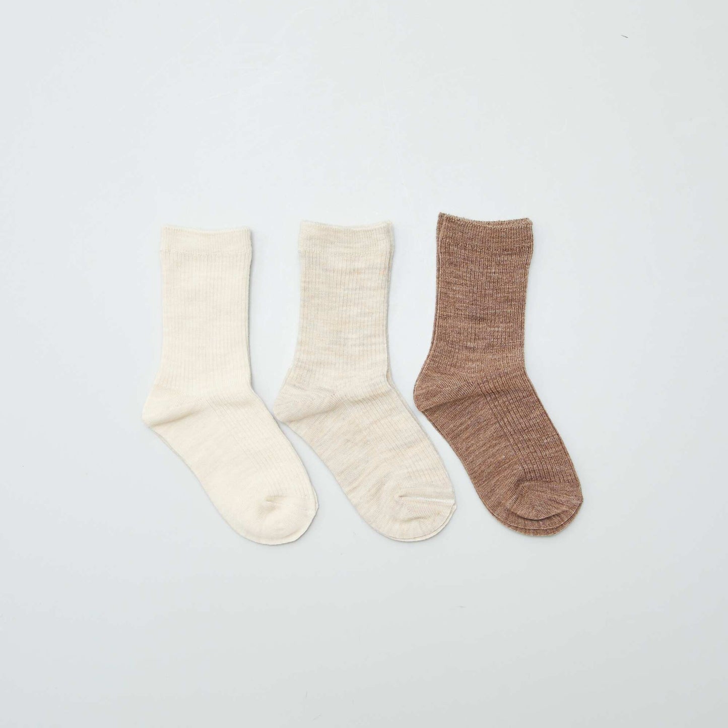 Pack of 3 pairs of warm socks BROWN