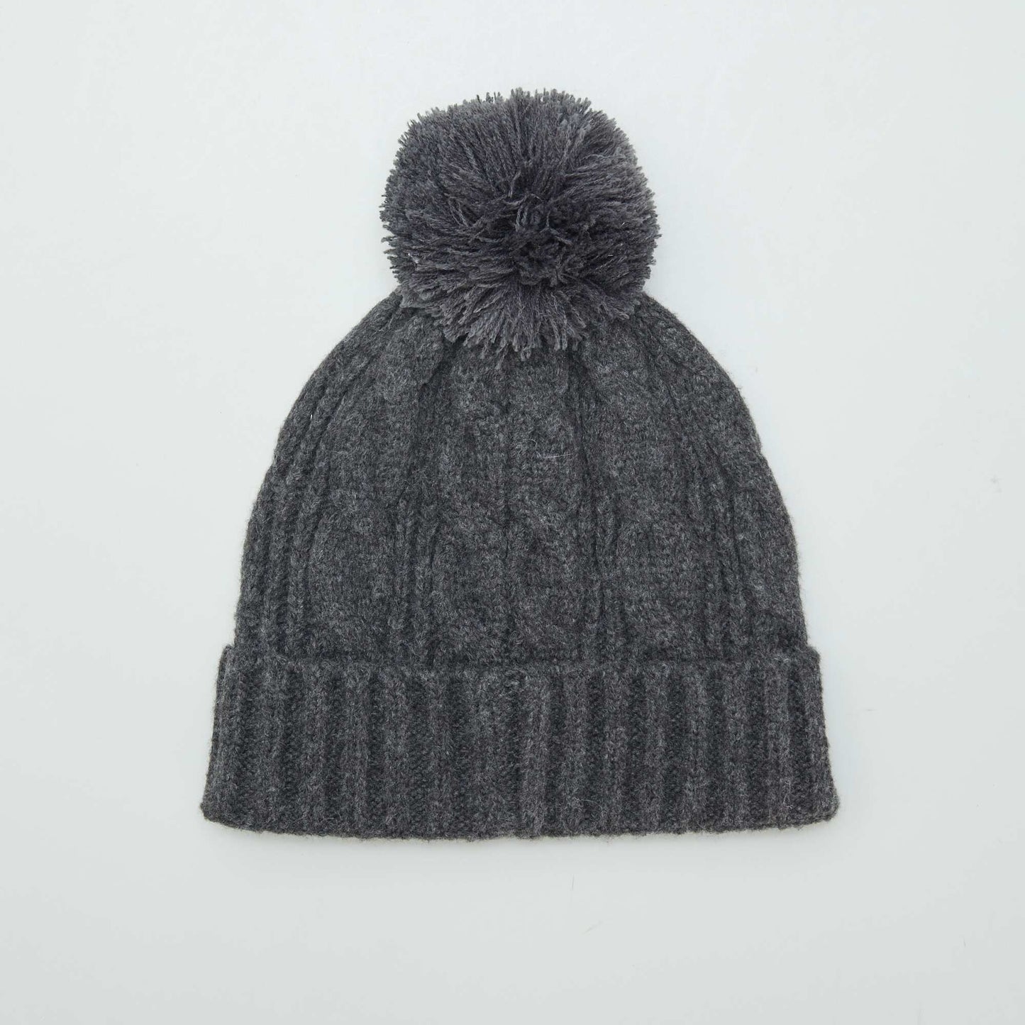 Cable-knit beanie GREY