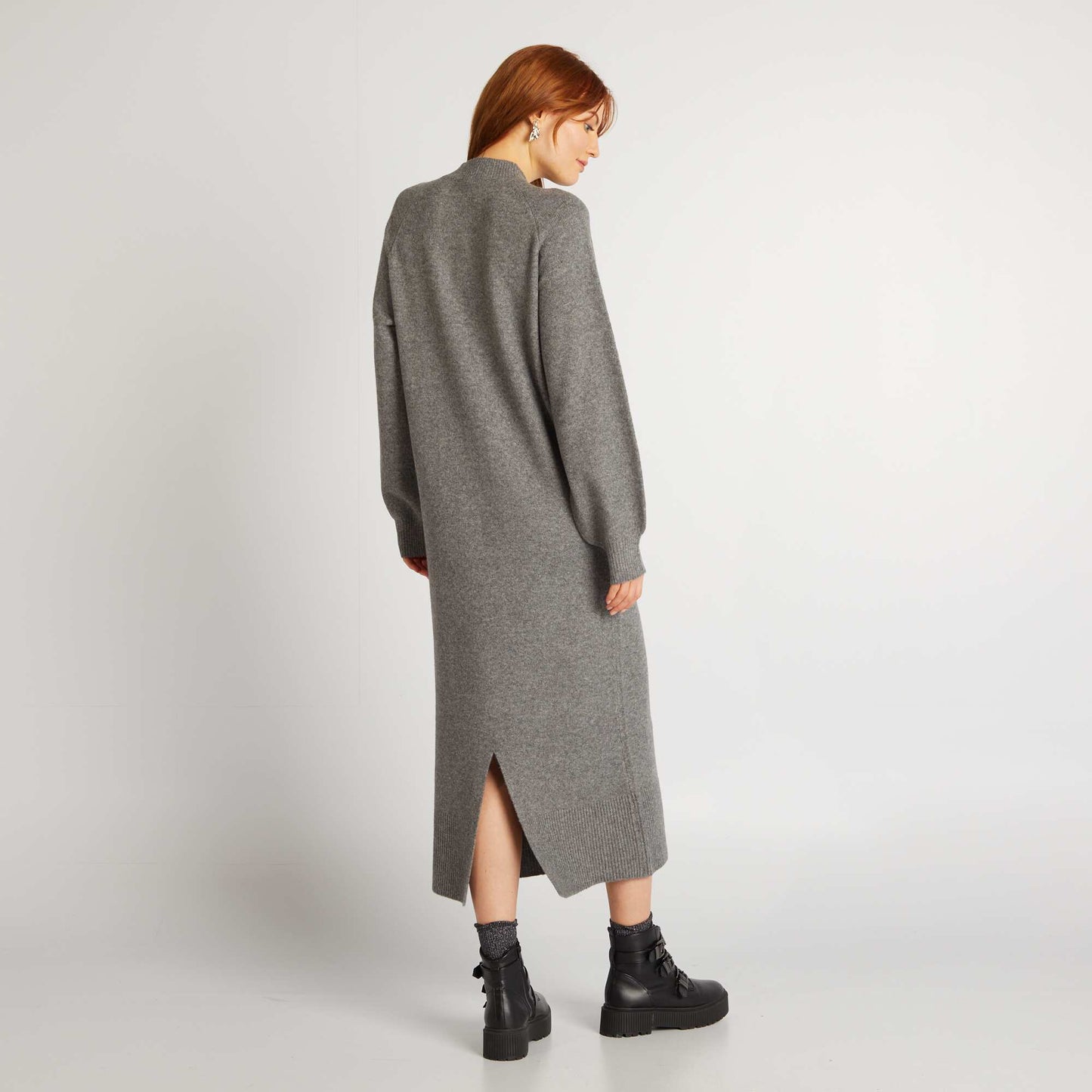 Midi sweater dress GREY