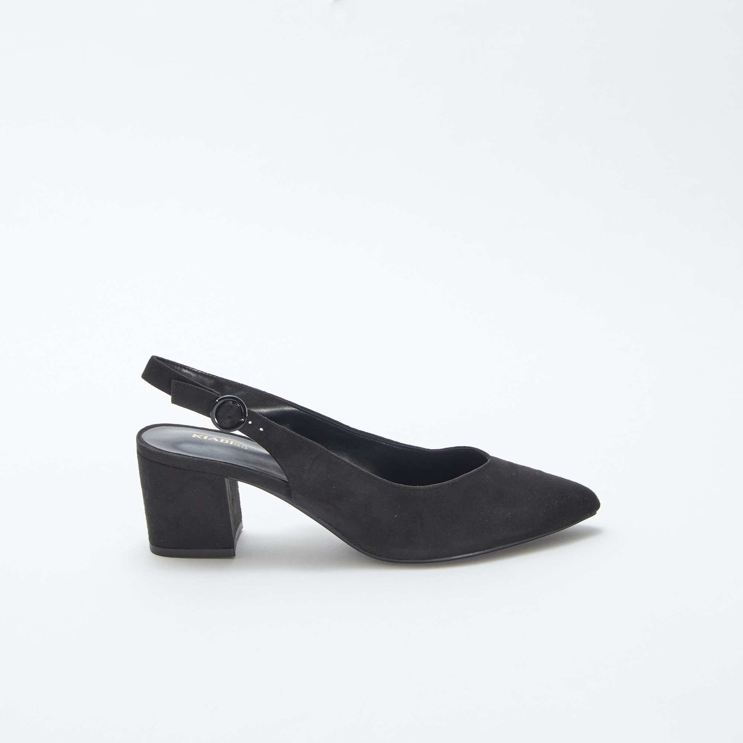 Open pointed toe heels BLACK