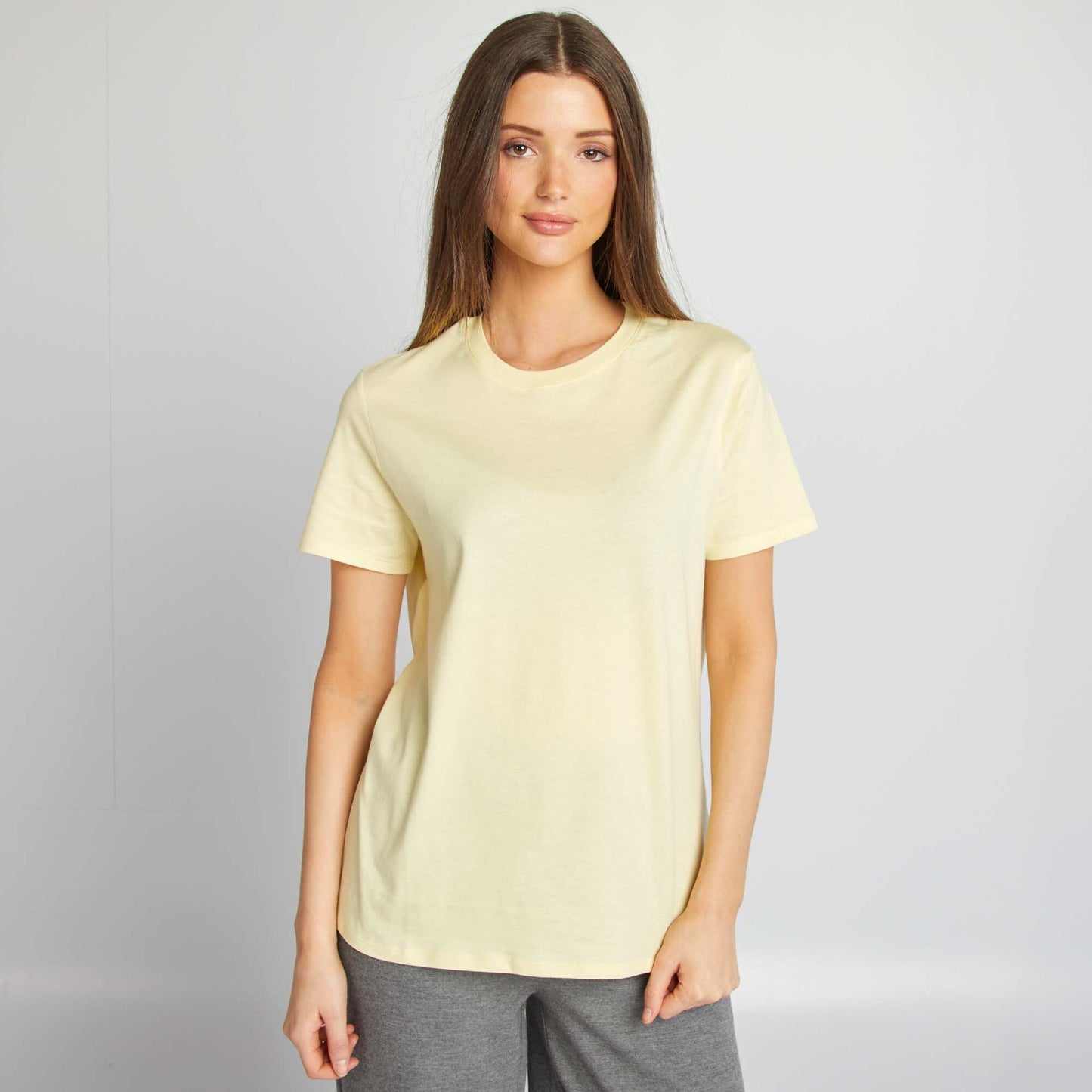 Short-sleeved jersey T-shirt YELLOW