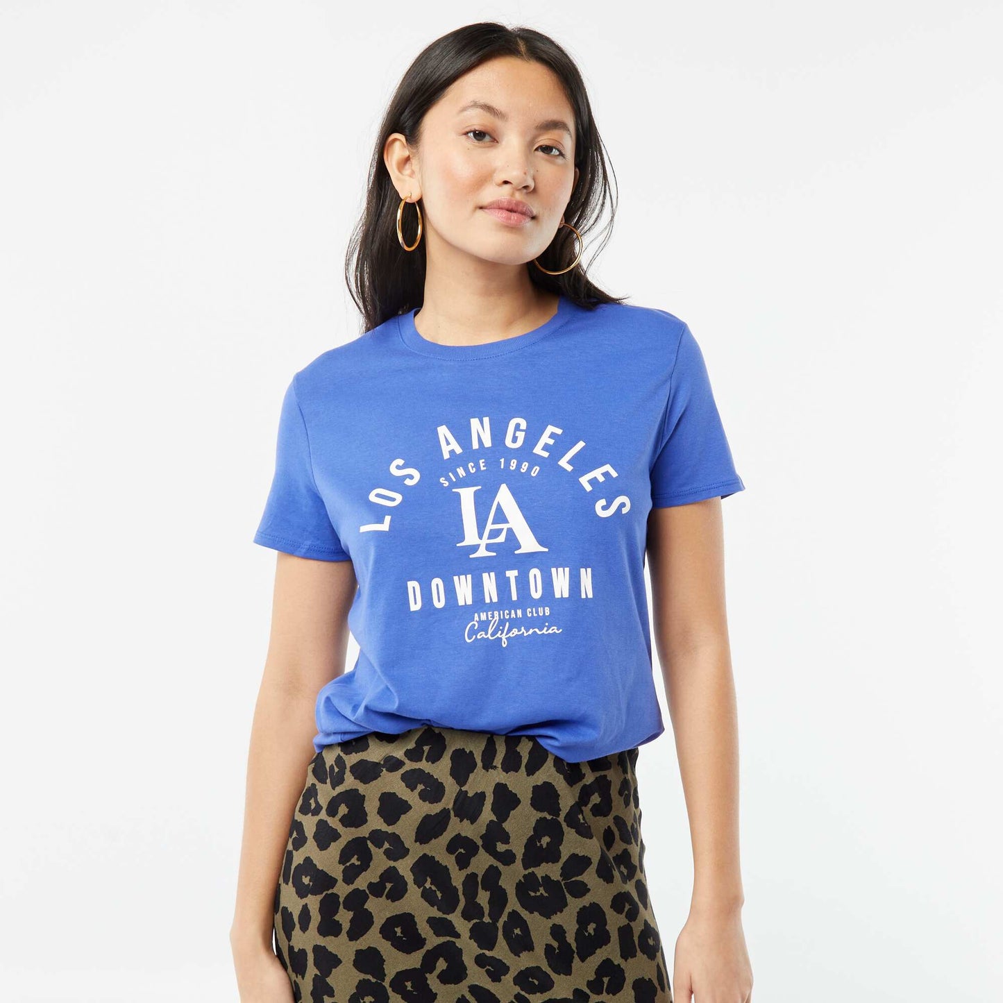Printed T-shirt BLUE