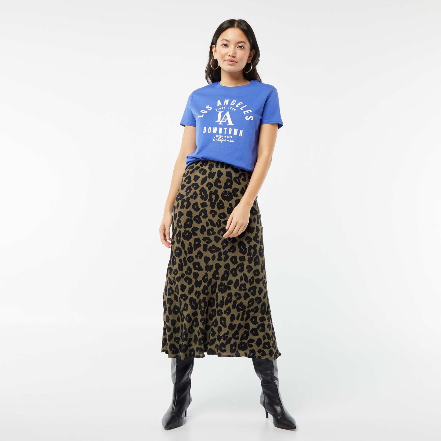 Printed T-shirt BLUE