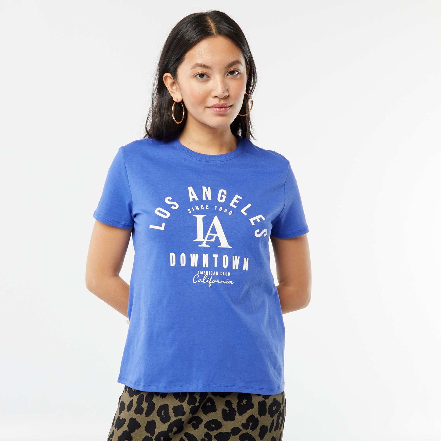 Printed T-shirt BLUE