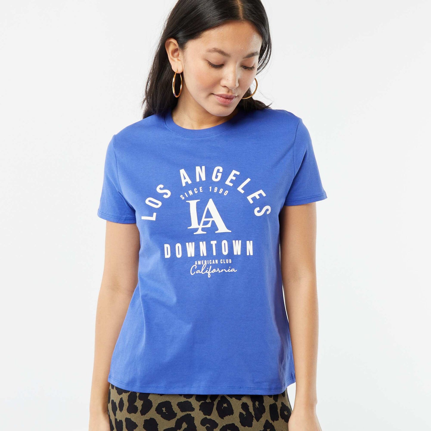 Printed T-shirt BLUE