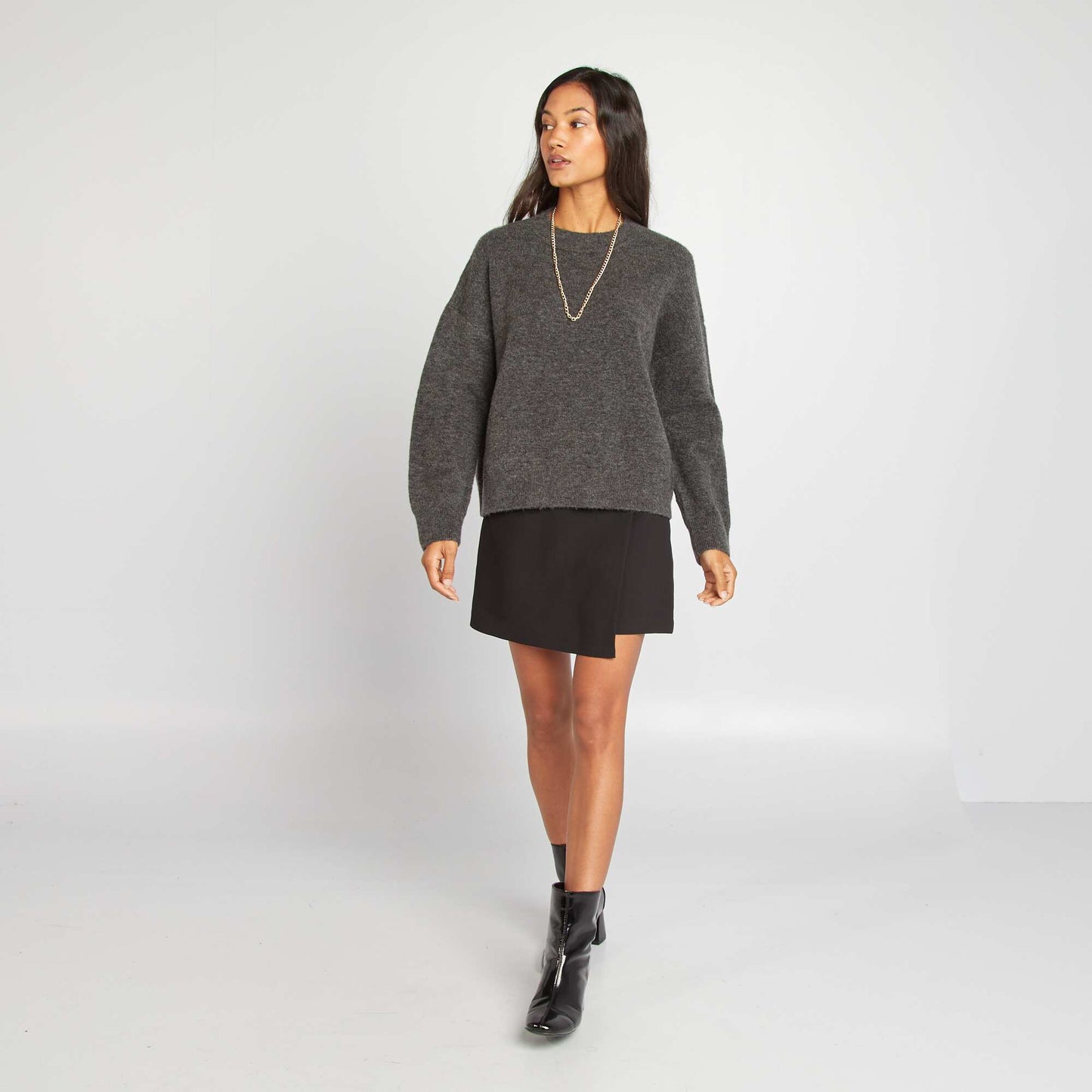 Knit sweater GREY