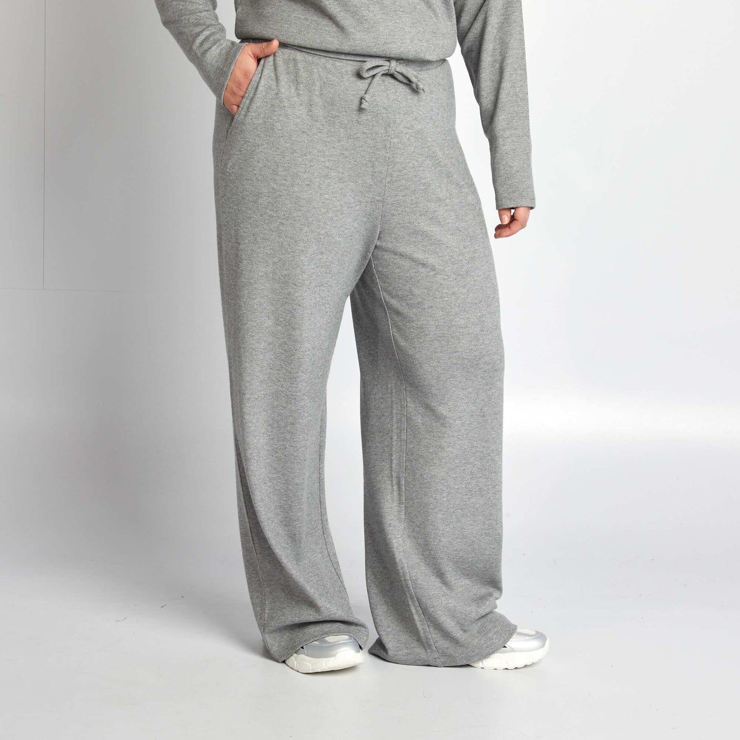 Soft knit trousers GREY