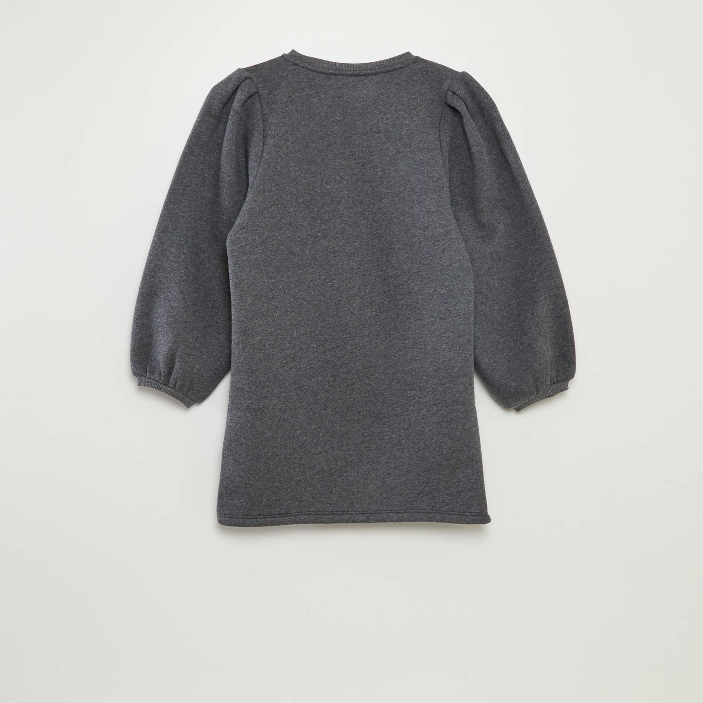 Plain sweatshirt dress GREY