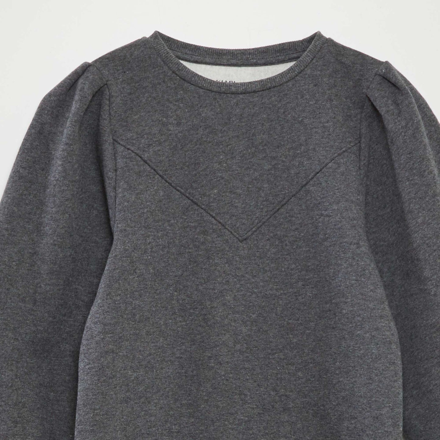 Plain sweatshirt dress GREY