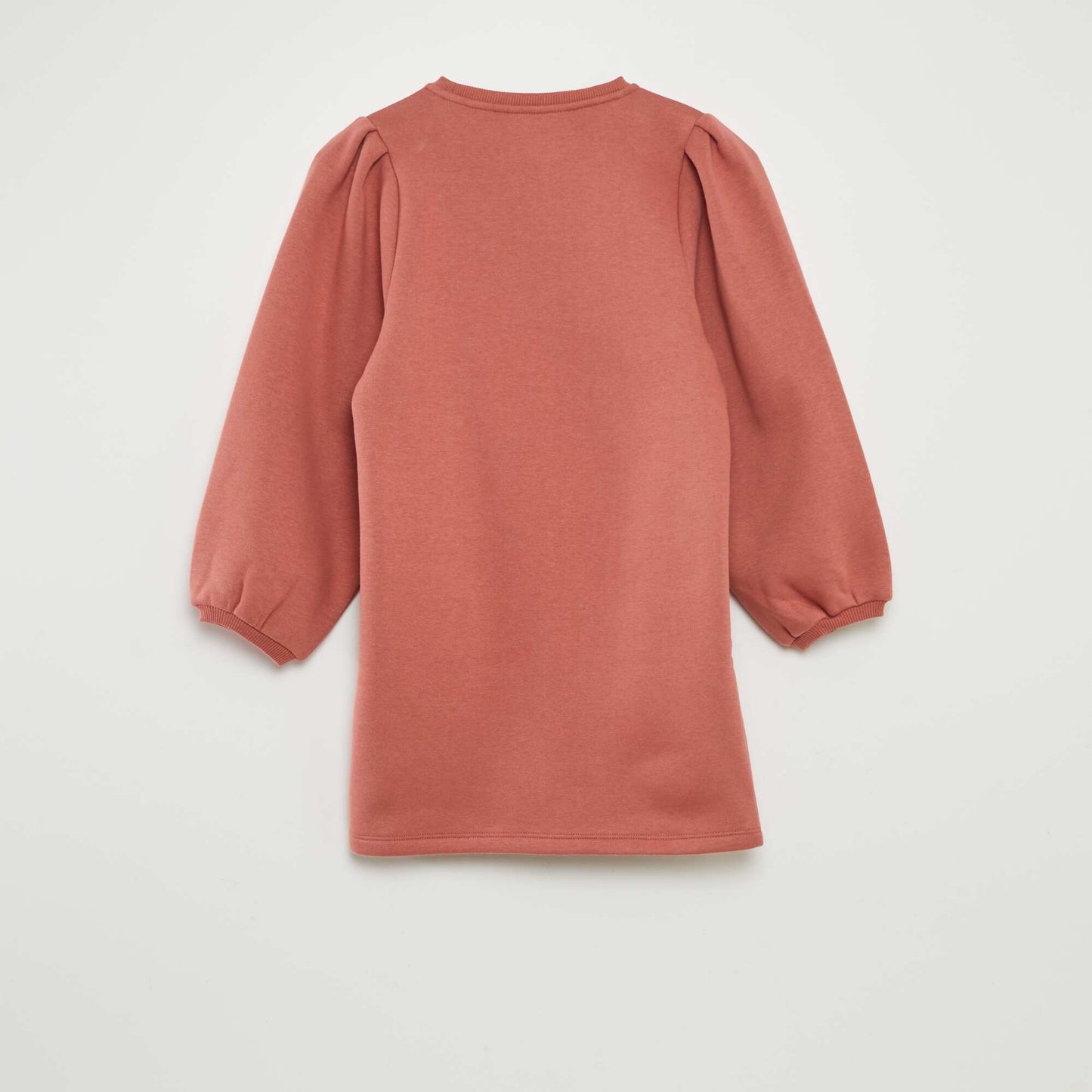 Plain sweatshirt dress PINK