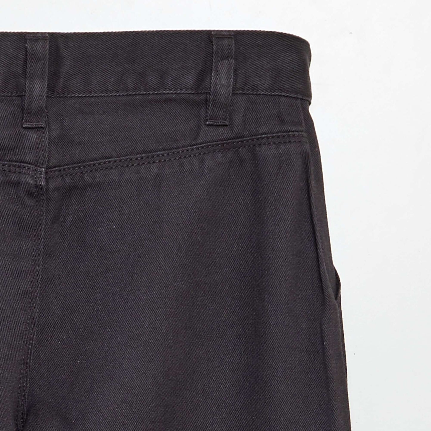 Multi-pocket twill trousers BLACK