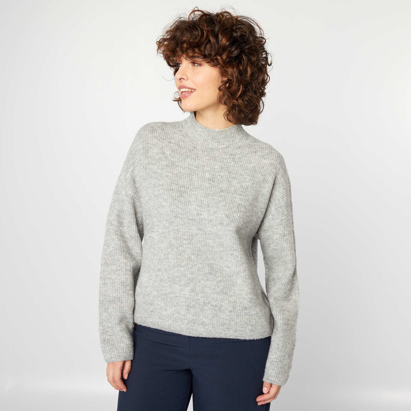 Wool-blend sweater GREY