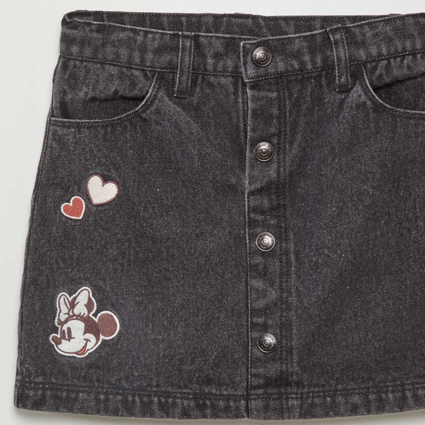 Minnie Mouse denim skirt BLACK