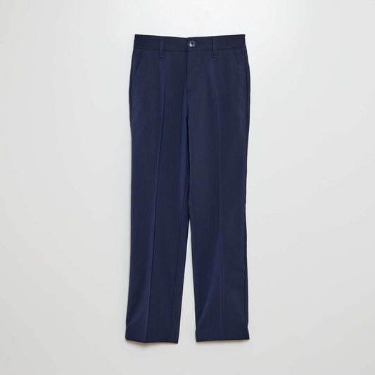 Slim-fit suit trousers blue