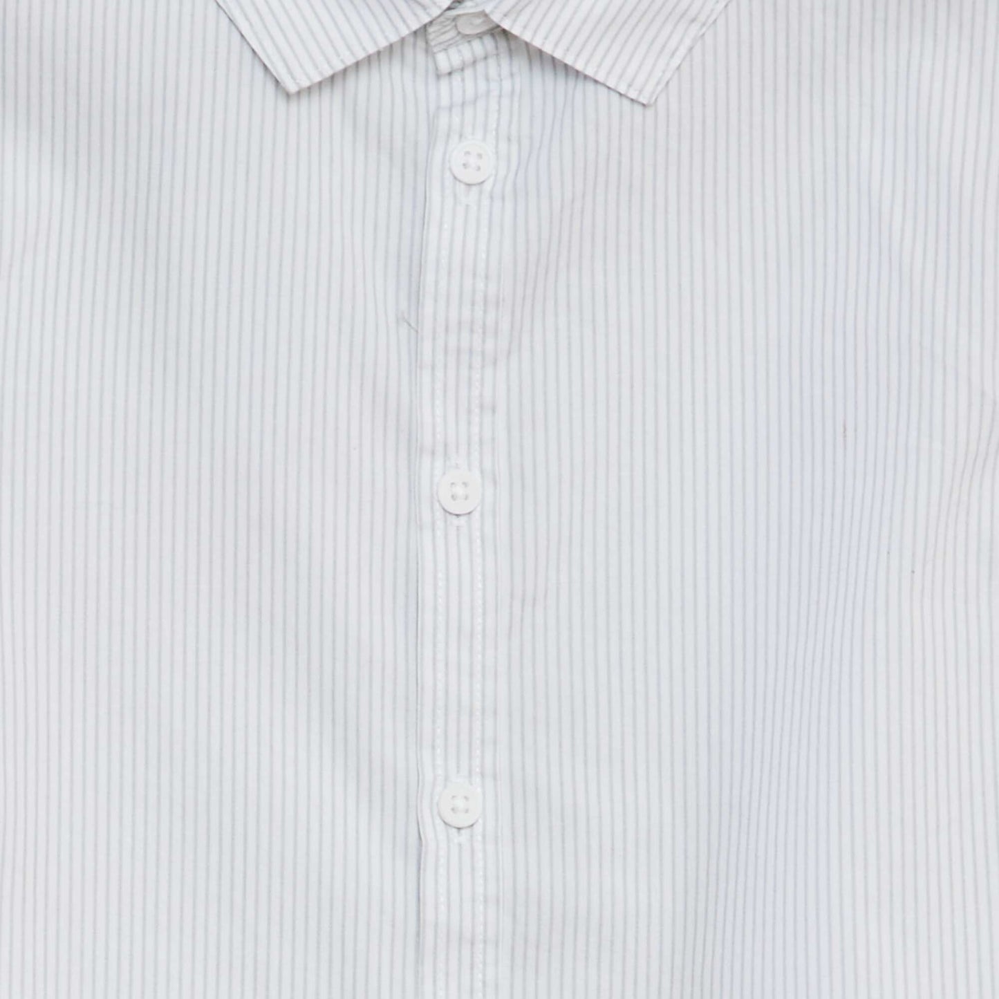 Printed poplin shirt BLUE