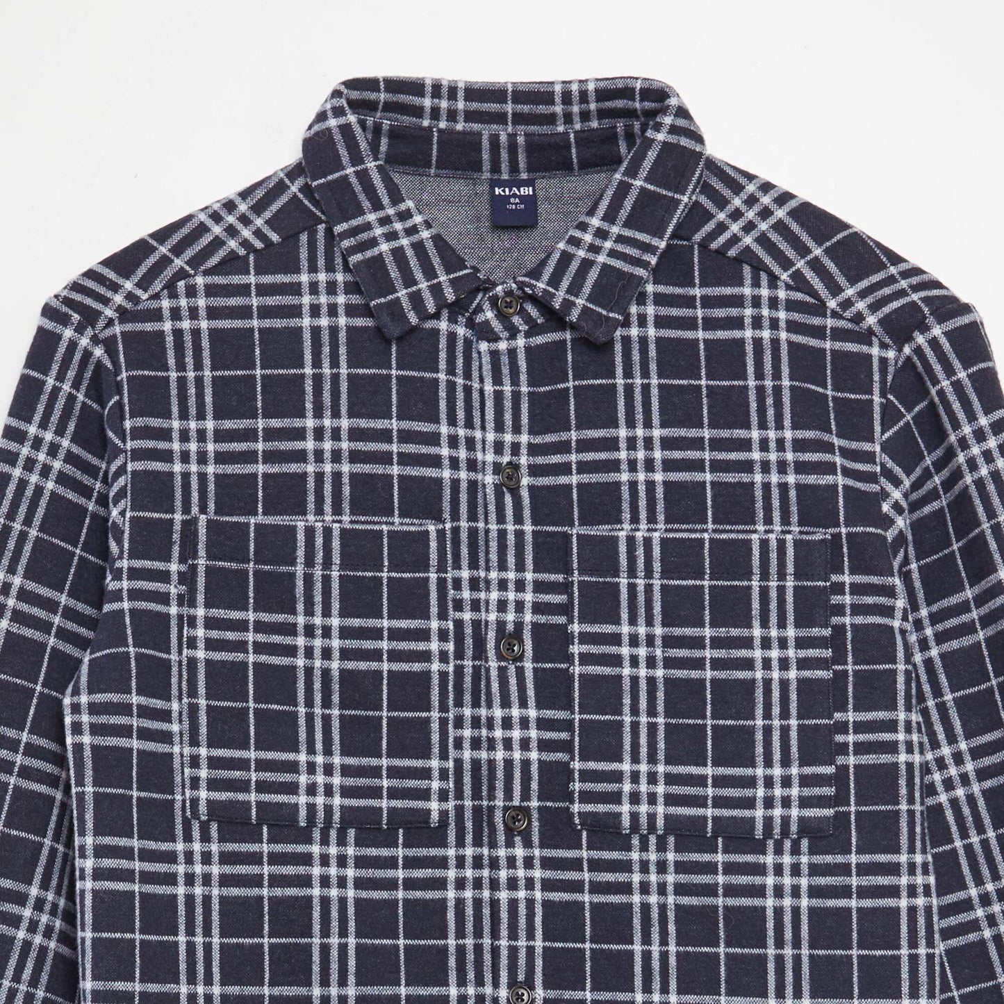 Checked flannel shirt BLUE