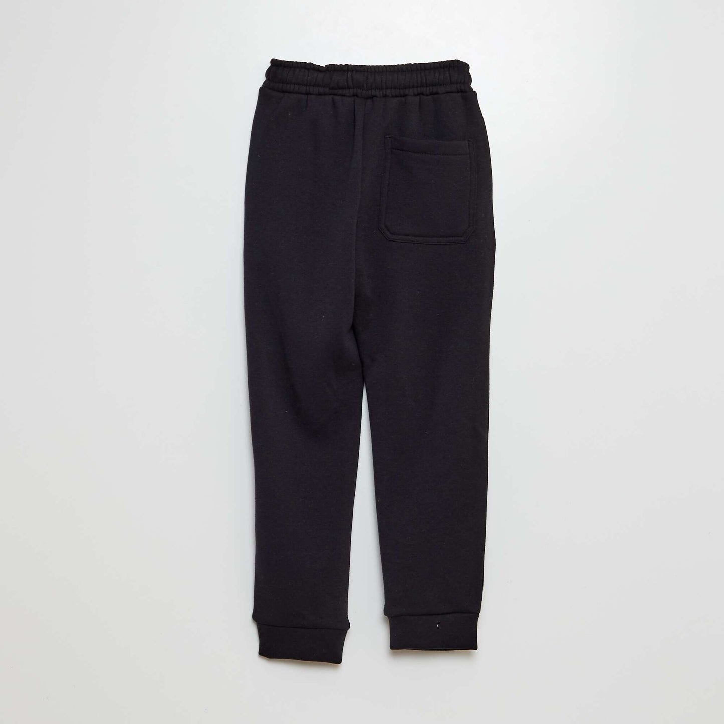 Joggers with velour lining black