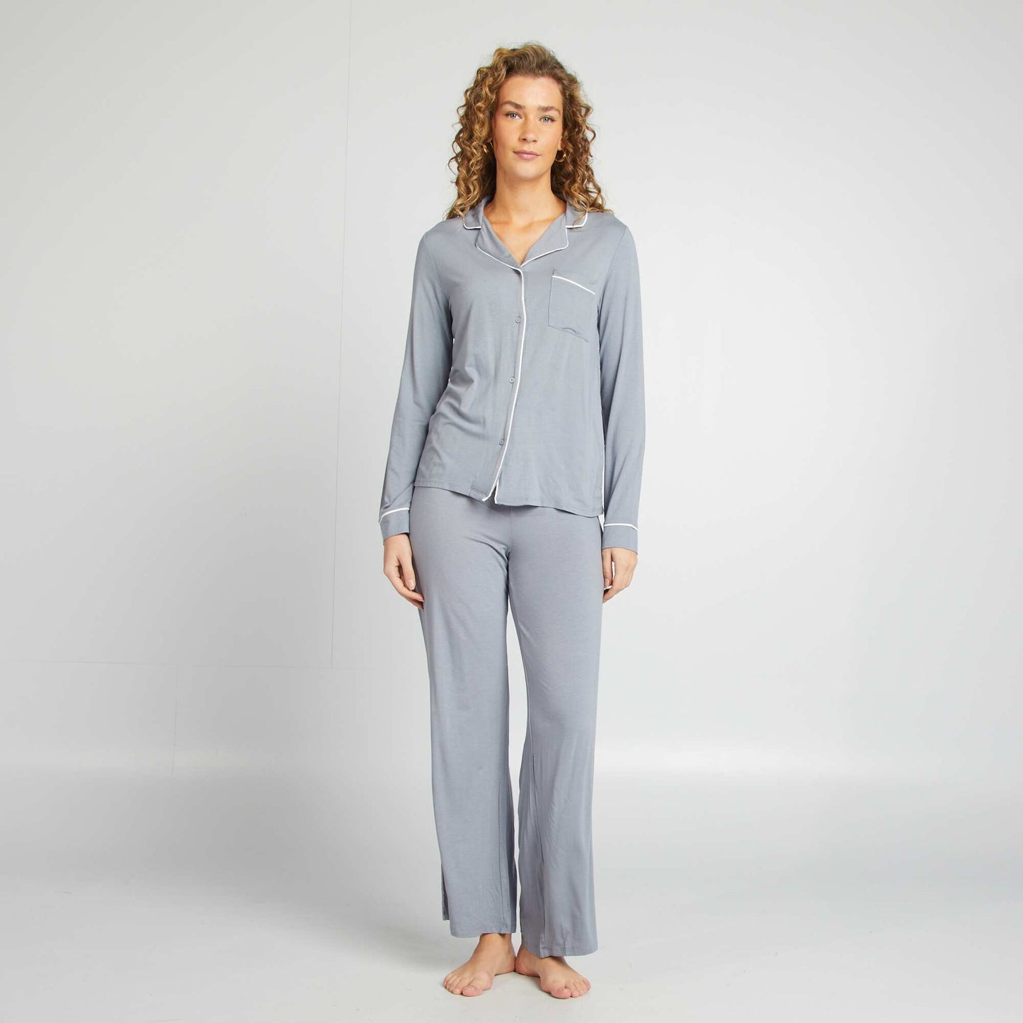 Long pyjamas - 2-piece set BLUE