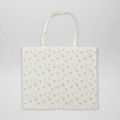 Printed XL tote bag BEIGE