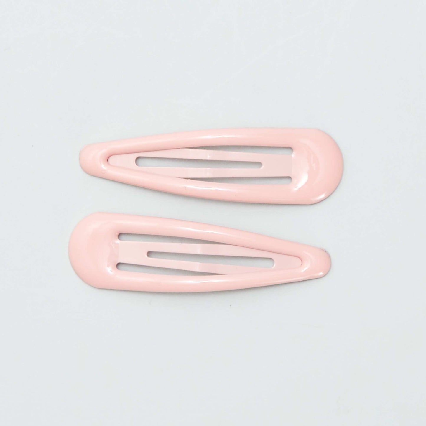 Pack of 6 snap hair slides PINK